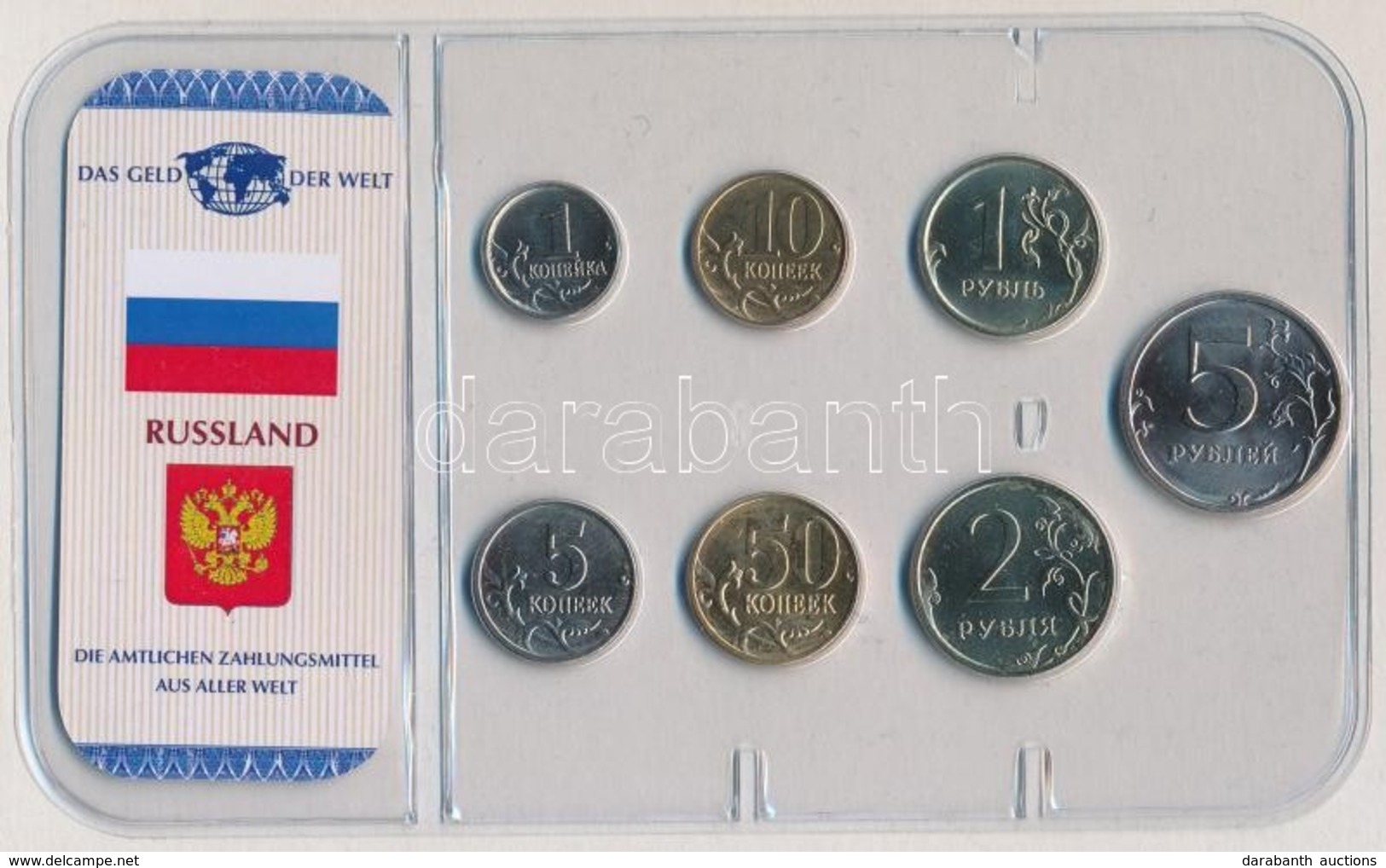 Oroszország 1998-2007. 1k-5R (7xklf) érme Szett Lezárt Csomagolásban T:1
Russia 1998-2007. 1 Kopek - 5 Rubles (7xdiff) C - Non Classés