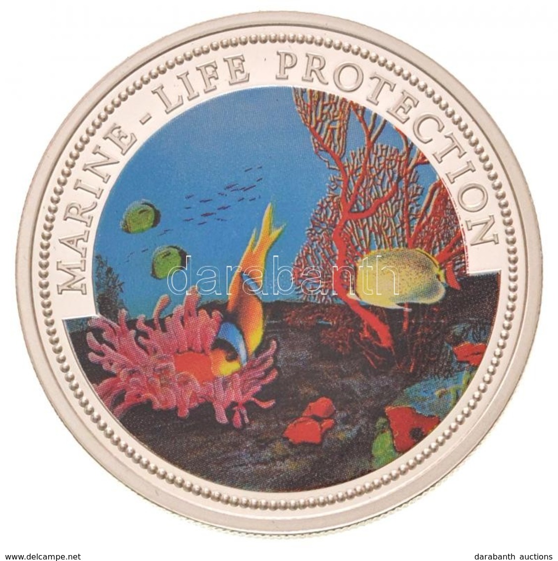 Palau 1994. 5$ Ag 'Tengeri élet Védelme' Multicolor T:PP Palau 1994. 1 Dollar Cu-Ni 'Marine Life Protection' Multicolor  - Non Classés