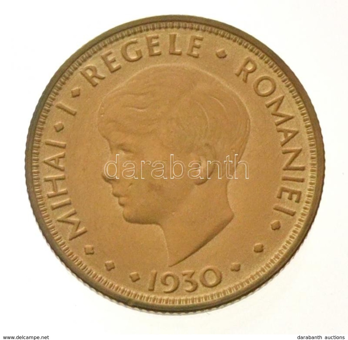 Románia 1930KN 5L Ni-sárgaréz 'I. Mihály' T:1
Romania 1930KN 5 Lei Ni-Brass 'Mihai I' C:UNC
Krause KM#48 - Non Classés