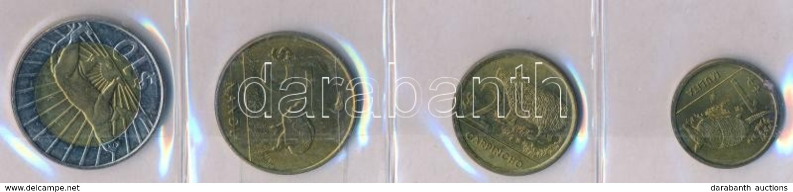 Uruguay 2011. 1P-10P (4xklf) érme Szett T:1-
Uruguay 2011. 1 Peso - 10 Pesos (4xdiff) Coin Set C:AU - Non Classés