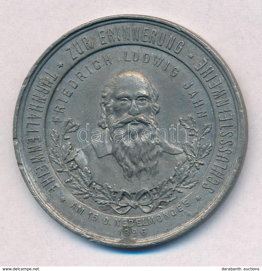 1896. 'Friedrich Ludwig Jahn' Fém Emlékérem (42mm) T:2- Ph.
1896. 'Friedrich Ludwig Jahn' Metal Commemorative Medallion  - Non Classés