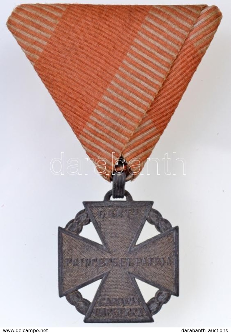 1916. 'Károly-csapatkereszt' Cink Kitüntetés Mellszalagon T:2
Hungary 1916. 'Charles Troop Cross' Zn Decoration On Ribbo - Autres & Non Classés