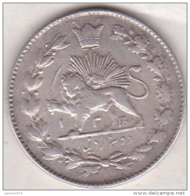 Iran. 2000 Dinars AH 1330 (1911) .Sultan Ahmad Shah. Argent. KM# 1043 - Iran