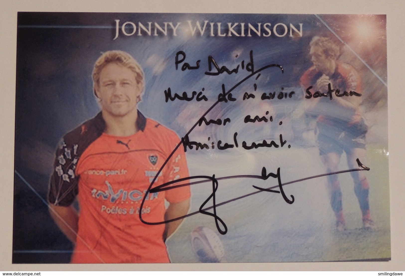 Sport - Jonny WILKINSON - Dédicace - Hand Signed - Autographe Authentique - Fotos Dedicadas