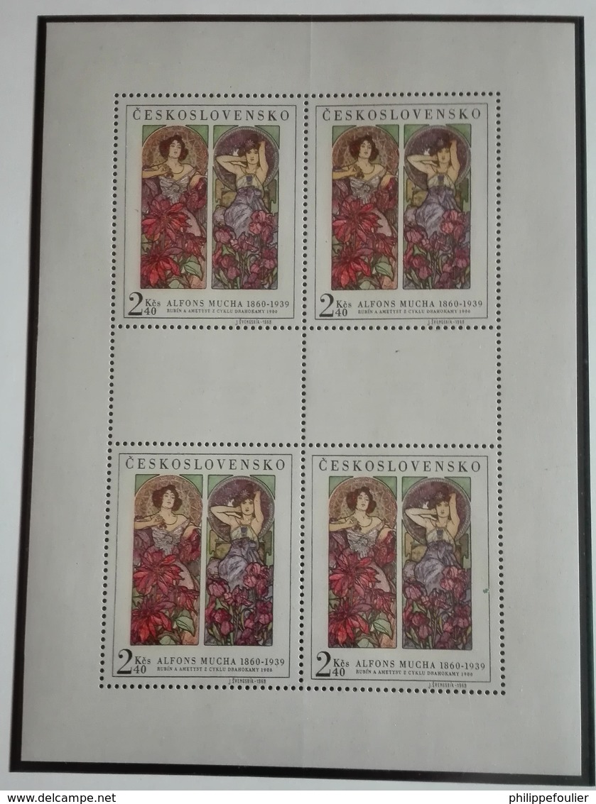 1969  ART Alfons Mucha -Block 4 Stamps    Neuf Avec Gomme Originale - MUH ** Parfait - Ungebraucht