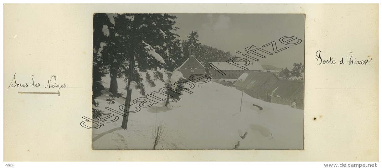 Chasseurs Alpins Au Tournairet . Poste D'hiver . - Guerre, Militaire