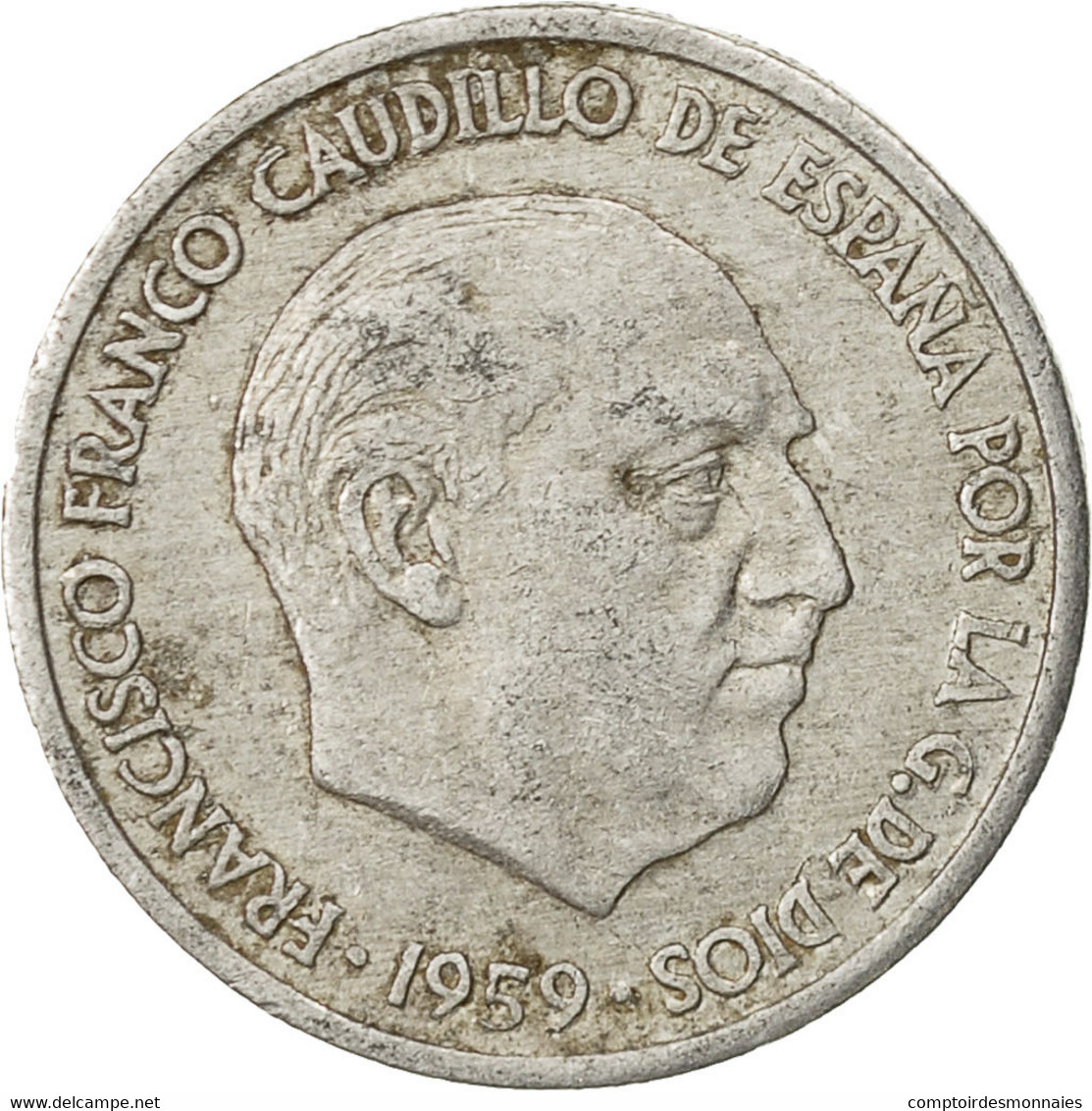 Espagne, Francisco Franco, Caudillo, 10 Centimos, 1959, TB+, Aluminium, KM:790 - 10 Centimos