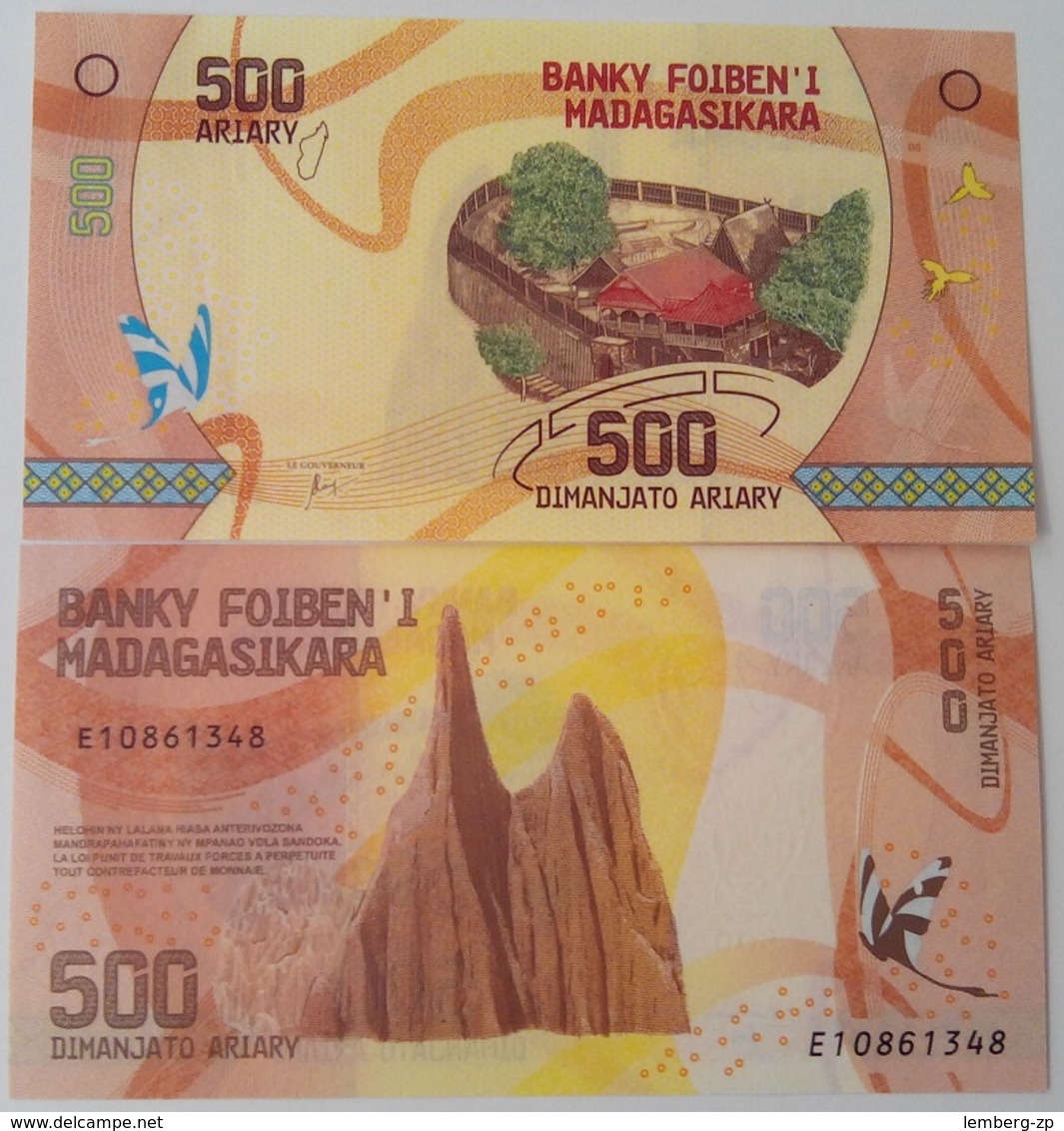 Madagascar - 500 Ariary 2017 UNC Lemberg-Zp - Madagascar