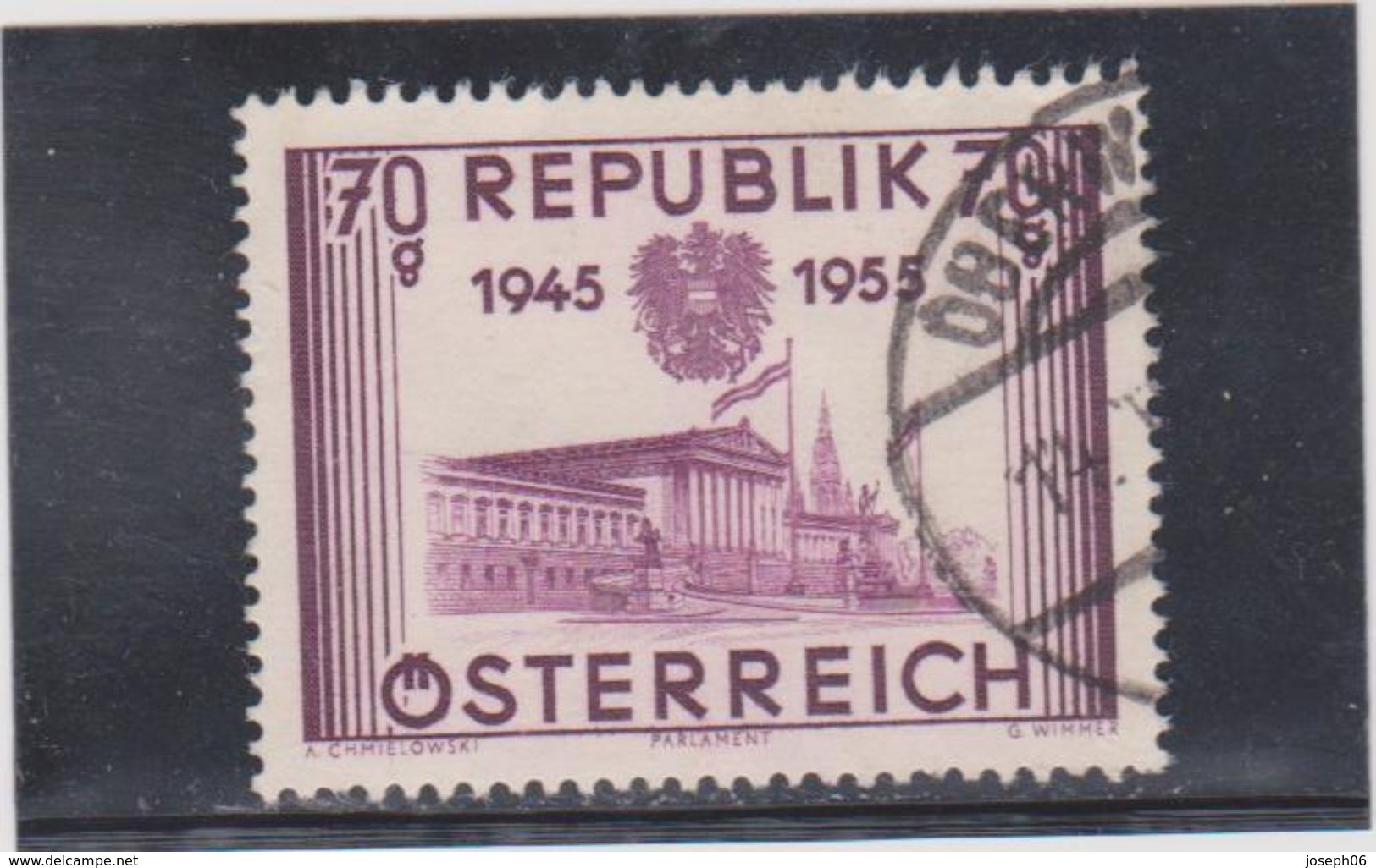 AUTRICHE  1955  Y.T. N° 845  à  849  Incomplet  Oblitéré  845 - Used Stamps