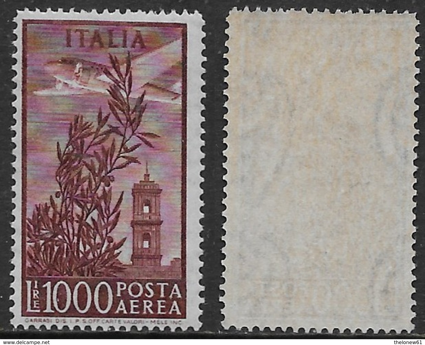 Italia Italy 1948 Campidoglio Aerea Ruota L1000 Sa N.A145 Nuovo Integro MNH ** - Posta Aerea