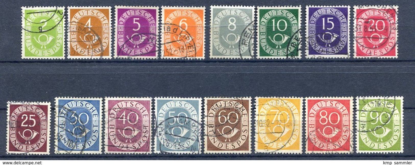 Bund MiNr 123 Bis 138 Gestempelt (17029) - Used Stamps