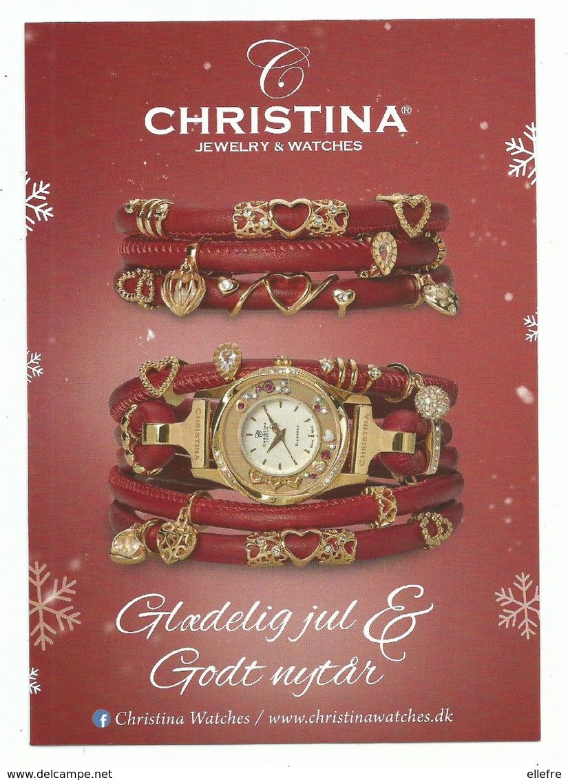 CPM Publicité Montres Joaillerie CHRISTINA JEWELRY WATCHE - Free Card - Advertising