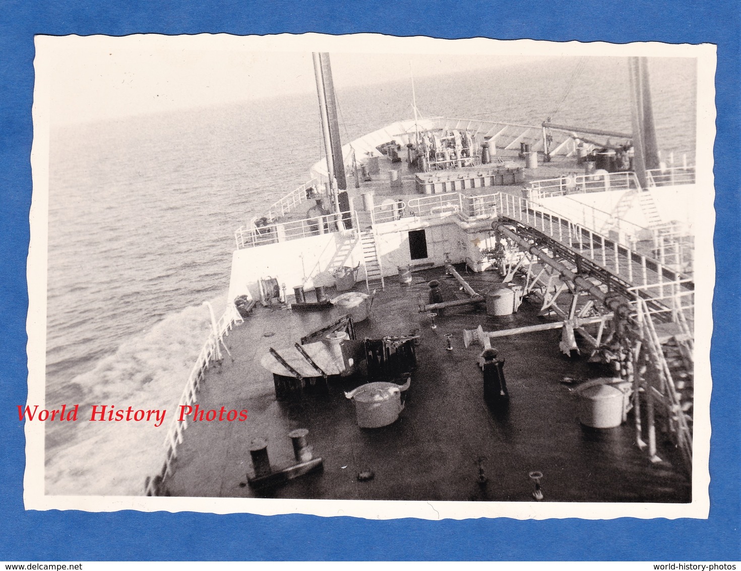 Photo Ancienne - Bateau à Identifier - Années 1960 - Boat Ship Paquebot Mer Sea Ocean - Bateaux