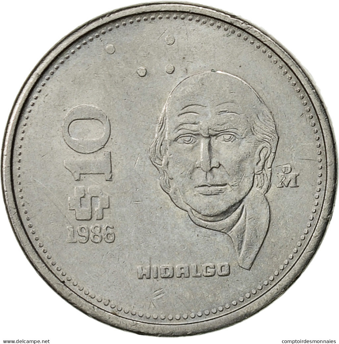 Mexique, 10 Pesos, 1986, Mexico City, TTB, Stainless Steel, KM:512 - Mexico