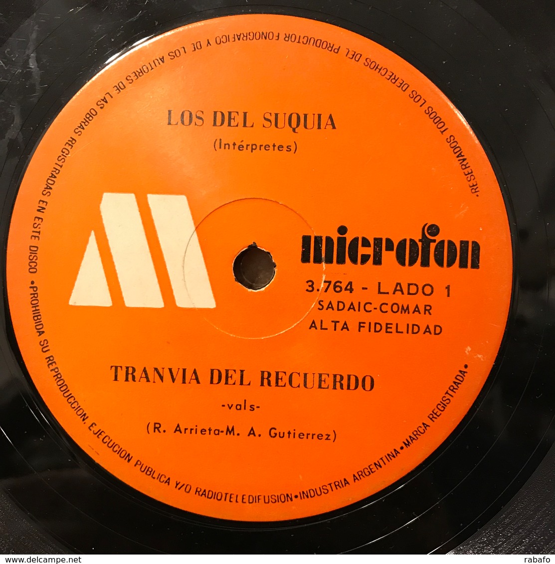 Sencillo Argentino De Los Del Suquía Año 1972 - Musiques Du Monde