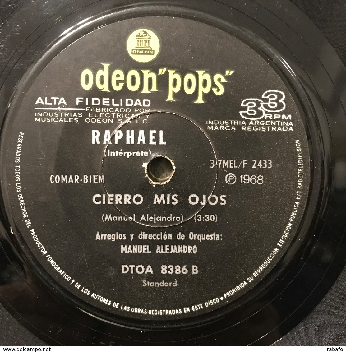 Dos Sencillos Argentinos De Raphael - Other - Spanish Music