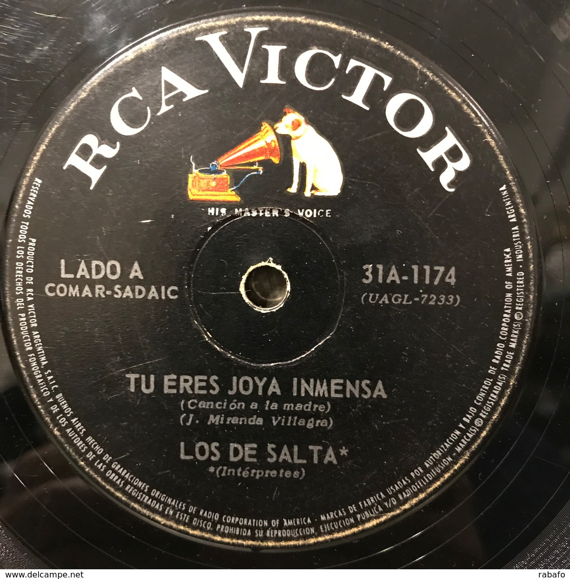 Sencillo Argentino De Los De Salta Año 1967 - Musiques Du Monde