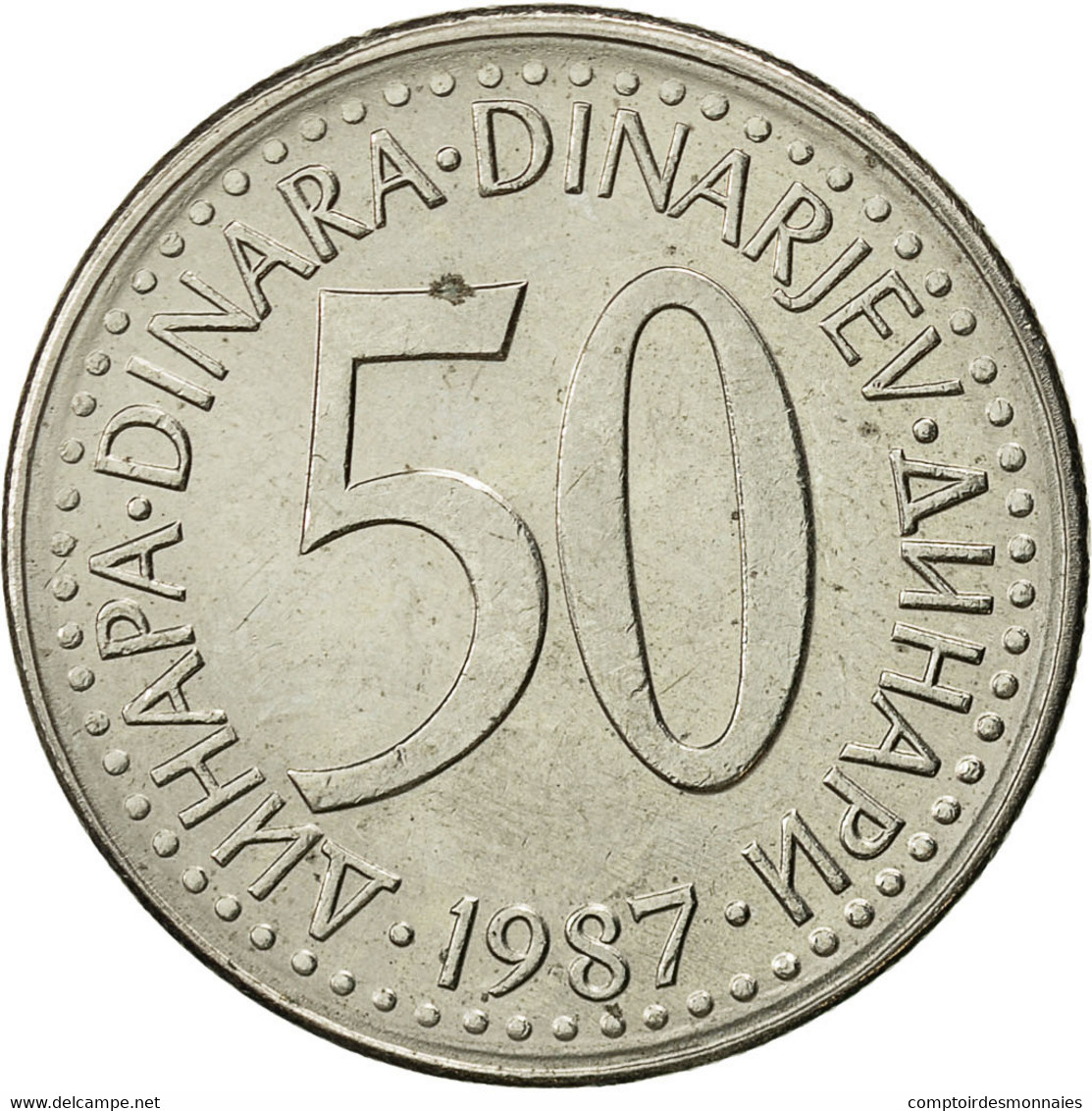 Yougoslavie, 50 Dinara, 1987, TTB+, Copper-Nickel-Zinc, KM:113 - Jugoslavia