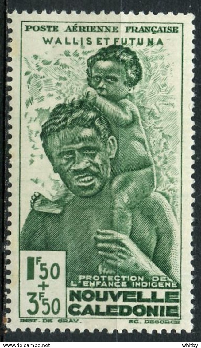 Wallis And Futuna 1942 1.50 + 3.50f Welfare Fund Issue #CB1  MH - Unused Stamps