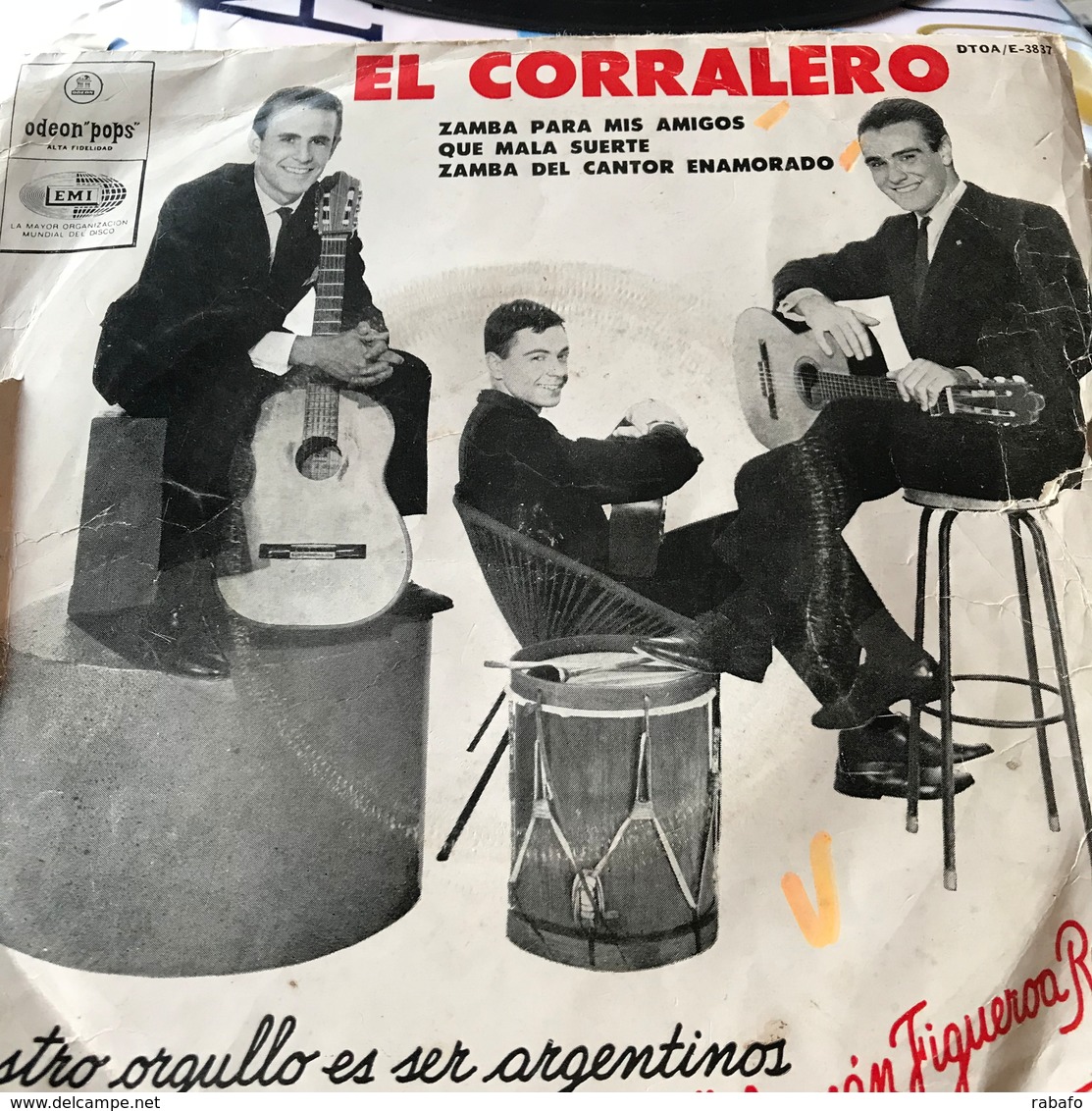 EP Argentino De Hernán Figueroa Reyes Año 1967 - Musiche Del Mondo
