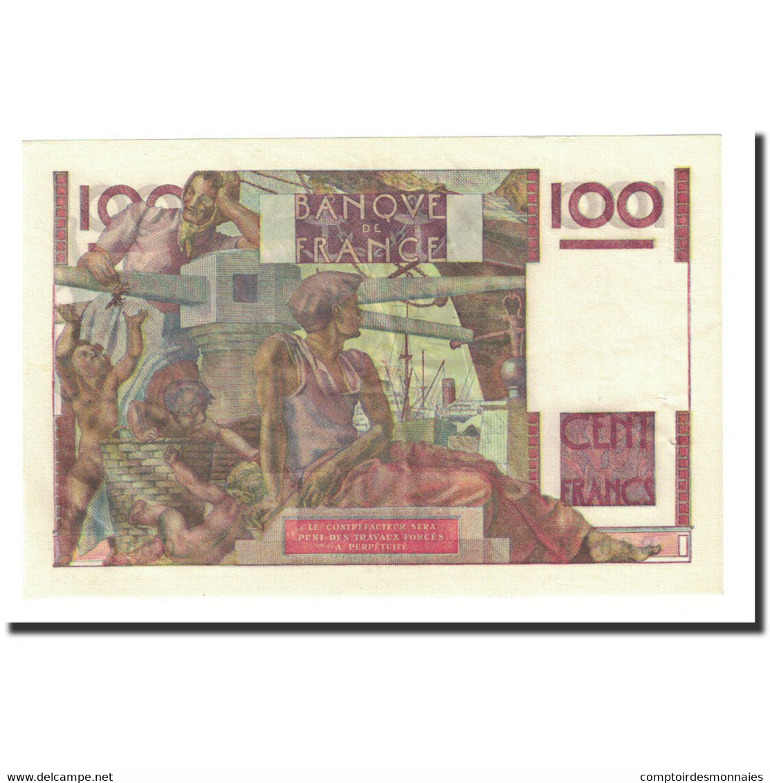 France, 100 Francs, 1953-10-01, SUP, Fayette:28b.3, KM:128e - 100 F 1945-1954 ''Jeune Paysan''