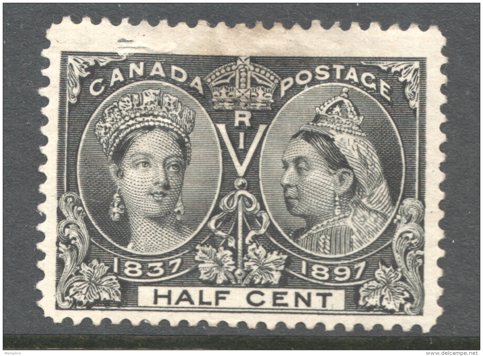 1897   Victoria  Jubilee  &frac12;cent  Sc 50  Used - Usados