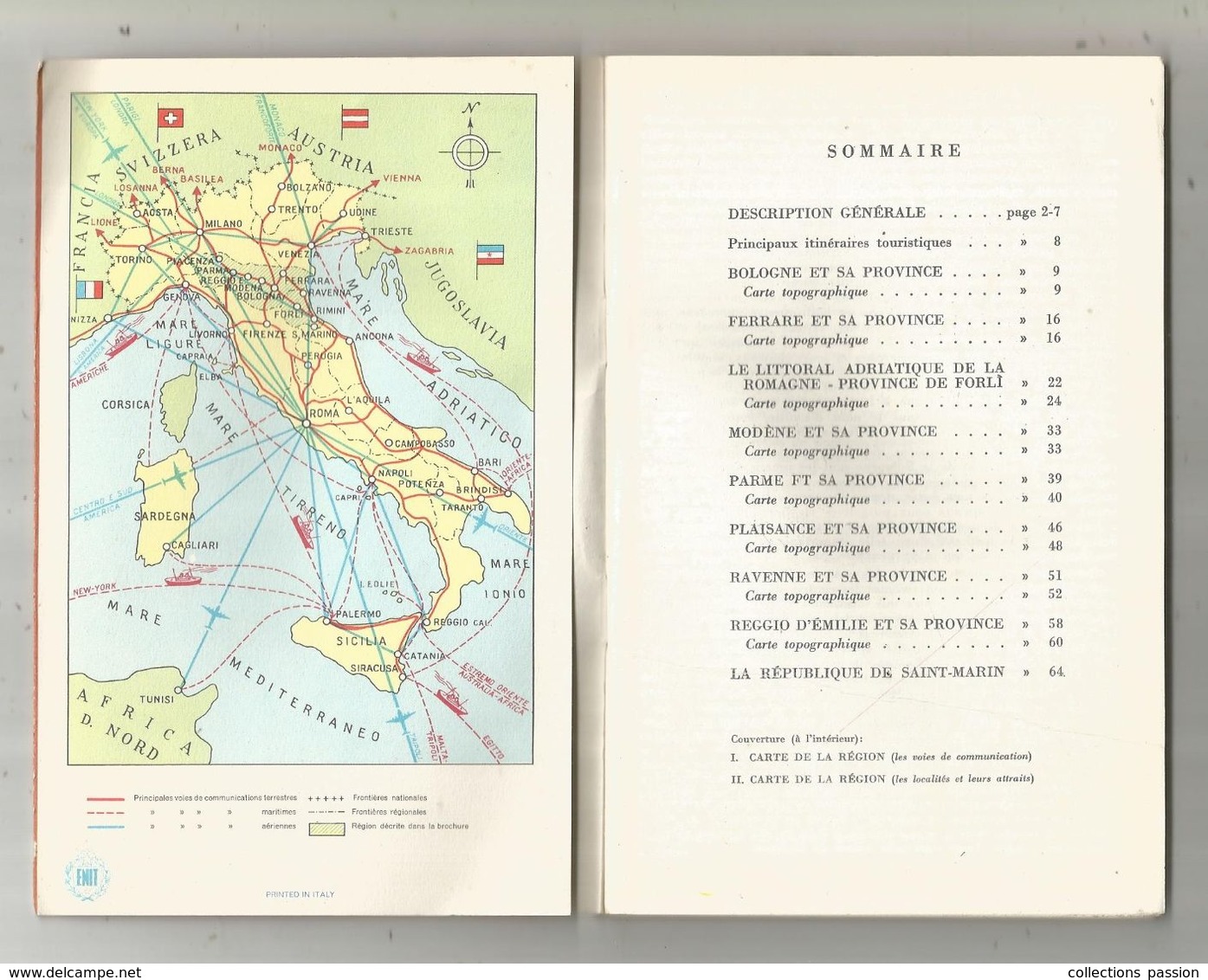 Régionalisme, Italie, L'EMILIE Et La ROMAGNE , N°5,64 Pages, 5 Scans , Frais Fr :2.85 E - Sin Clasificación