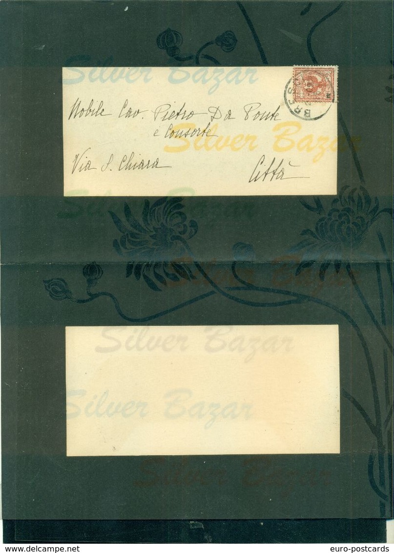 BRESCIA-MARIETTA VERNESCHI VEDOVA BUZZONI-1909-AFFRANCATA COL 2 CENT. - Obituary Notices