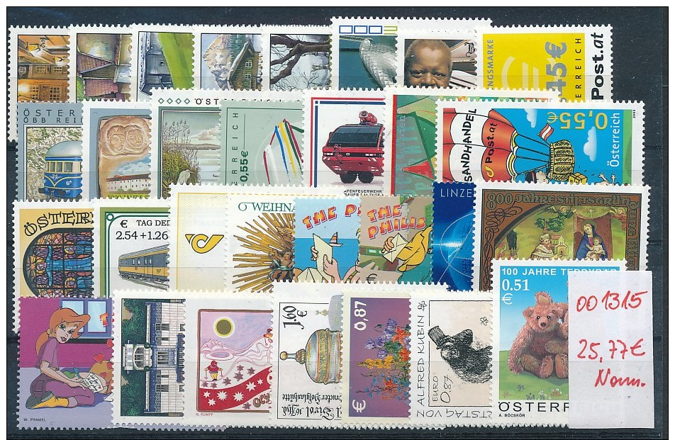 Österreich &euro;- Nominale Lot    -nettes Lot   (oo1315  ) Siehe Scan - Neufs