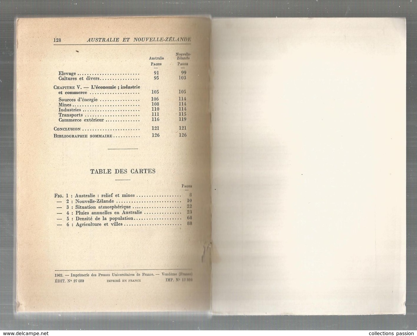 Régionalisme, AUSTRALIE Et NOUVELLE ZELANDE , Que Sais Je ? , 128 Pages, 1962 , 5 Scans , Frais Fr :2.85 E - Non Classificati