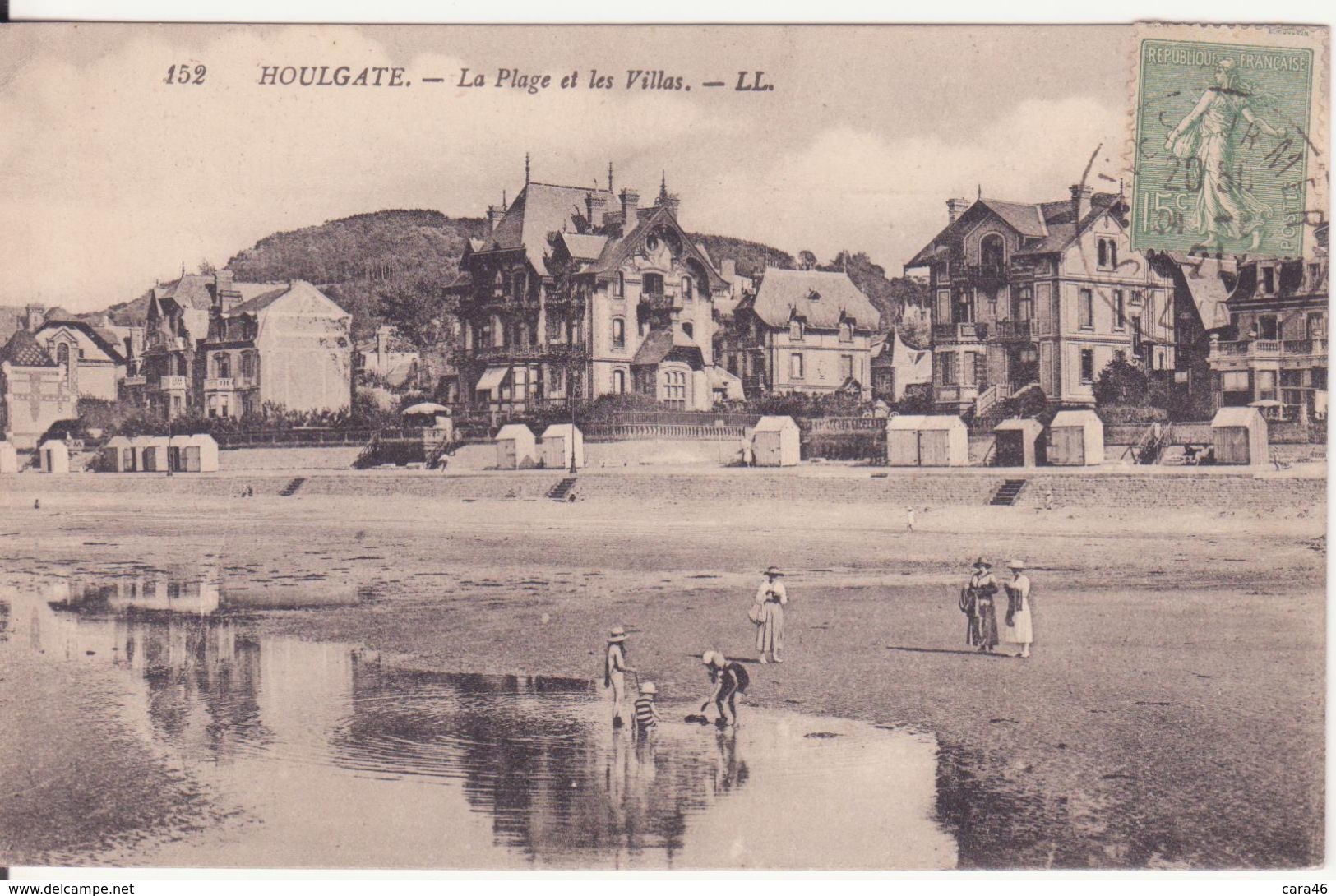 CPA - 152. HOULGATE - La Plage Et Les Villas - Houlgate