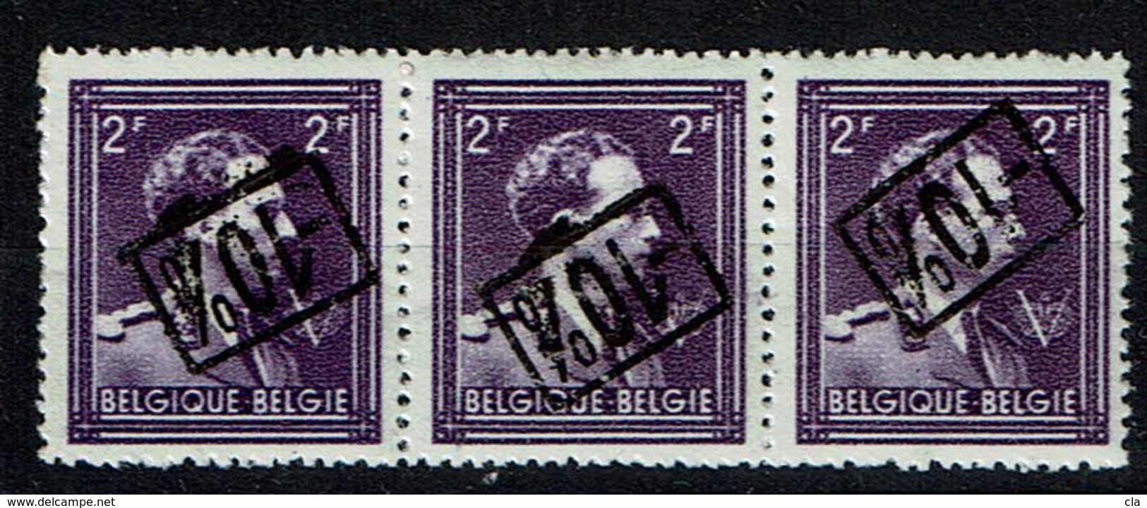 724 O  Bande 3  **  Surc. Renversée - 1946 -10%