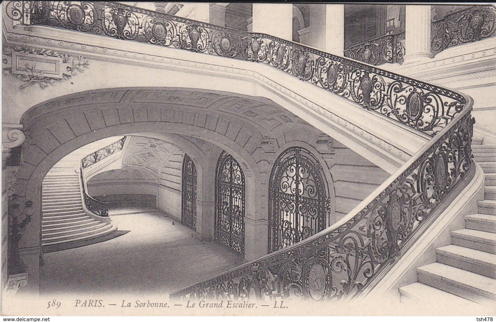 75-----PARIS---5ème--la Sorbonne--le Grand Escalier---voir 2 Scans - Arrondissement: 05