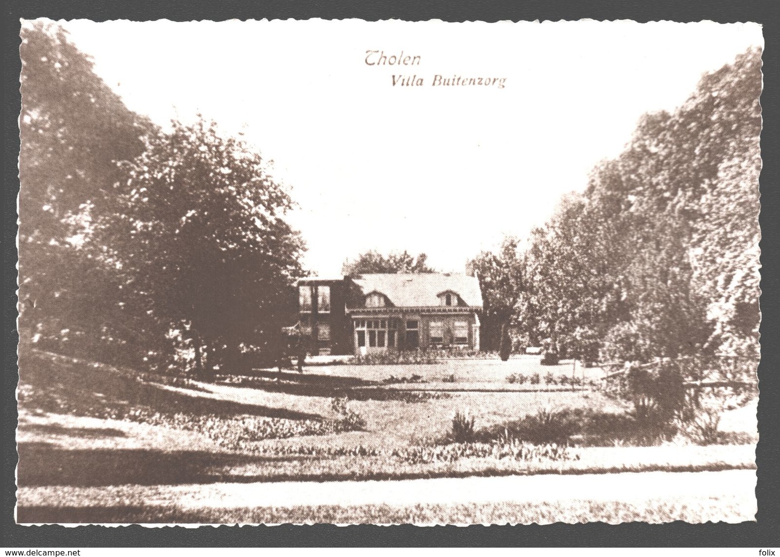 Tholen - Villa Buitenzorg - Echte Foto - Reproductie Oude Postkaart - Tholen