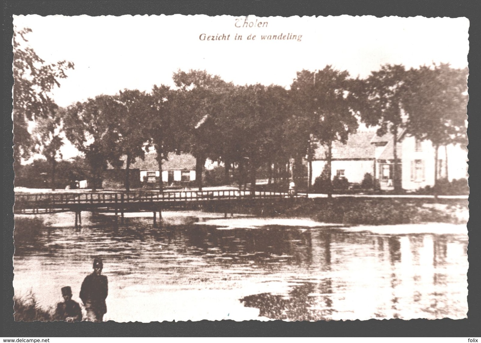 Tholen - Gezicht In De Wandeling - Echte Foto - Reproductie Oude Postkaart - Tholen