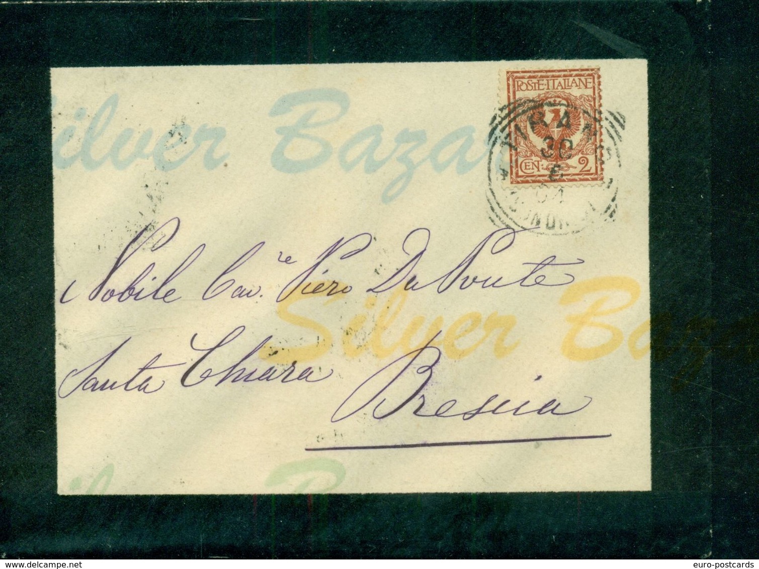 TORINO- CONTESSA MARIA SALIS-1904- + BUSTA AFFRANCATA COL 2 CENT. - Avvisi Di Necrologio