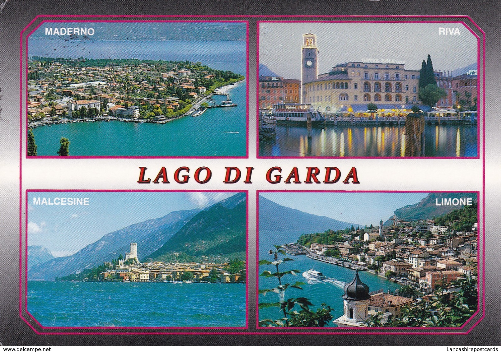 Postcard Lago Di Garda Multiview My Ref B22264 - Other & Unclassified