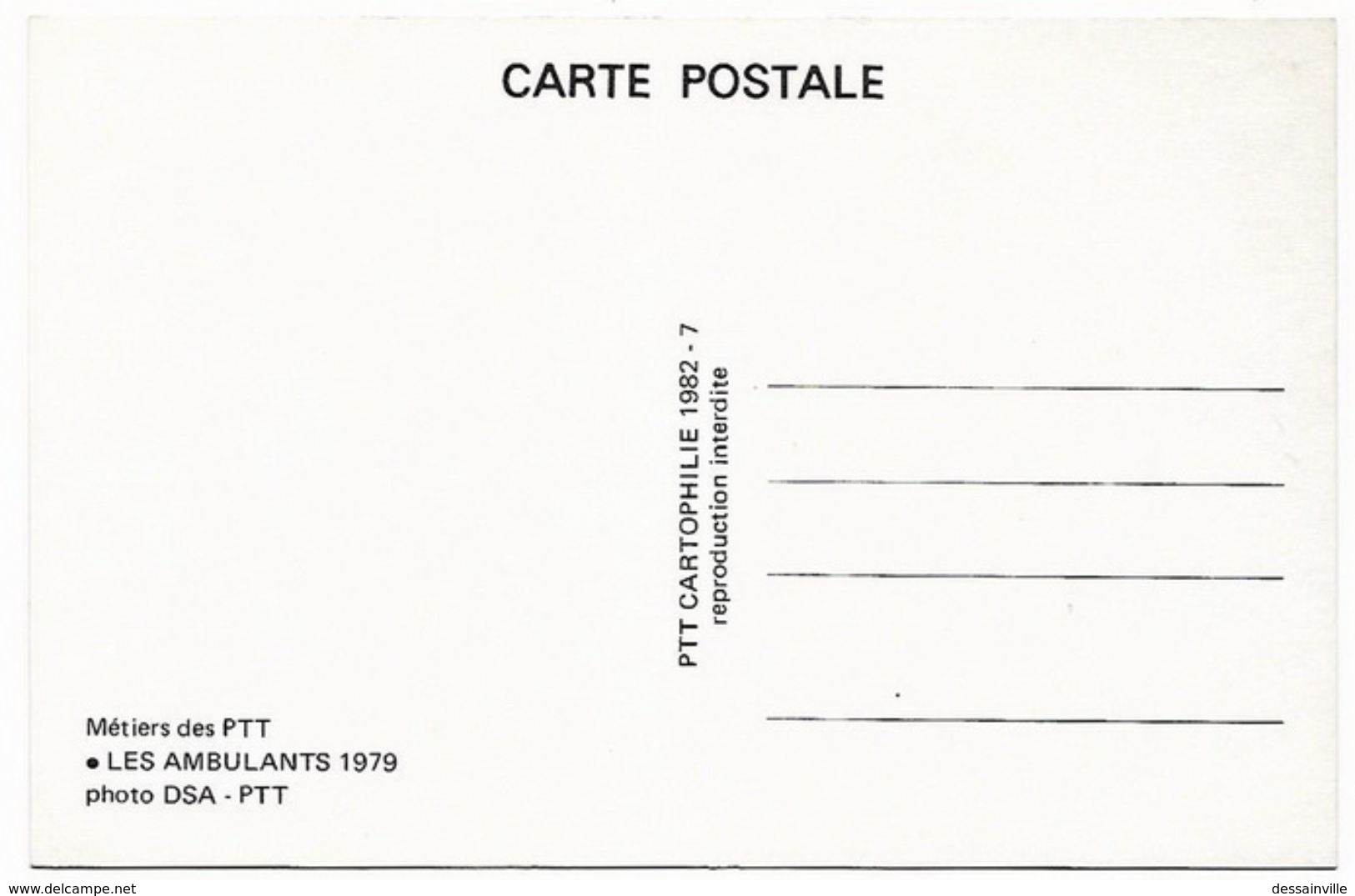 Métiers Des PTT - 1979 Les Ambulants PARIS à STRASBOURG - Livraison Des Dépêches - Postal Services