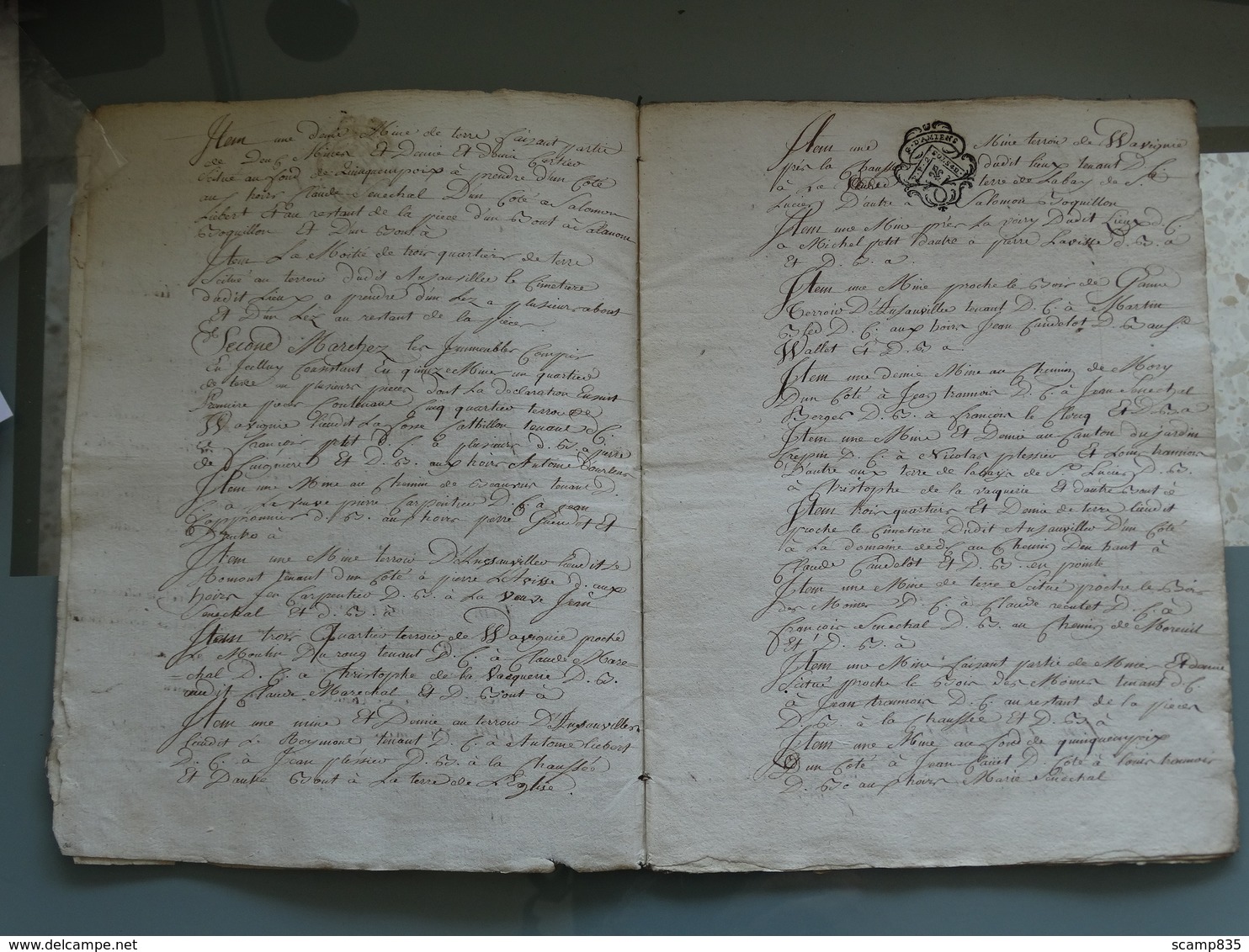 Généralité D'Amiens 27 11 1785 , Préfet , 5 Cachets 2 Sols 4 Deniers  . TTB . Très Beau Document. - Cachets Généralité