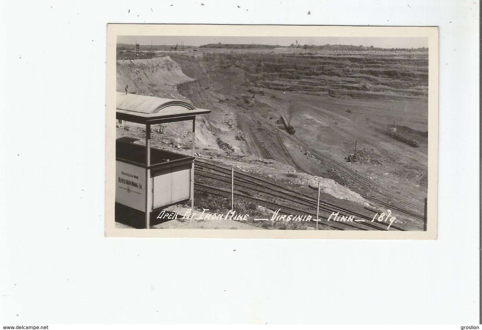 ROUCHLEAU MINE. OPEN PIT IRON MINE. VIRGINIA (MINNESOTA) 1879 - Andere & Zonder Classificatie