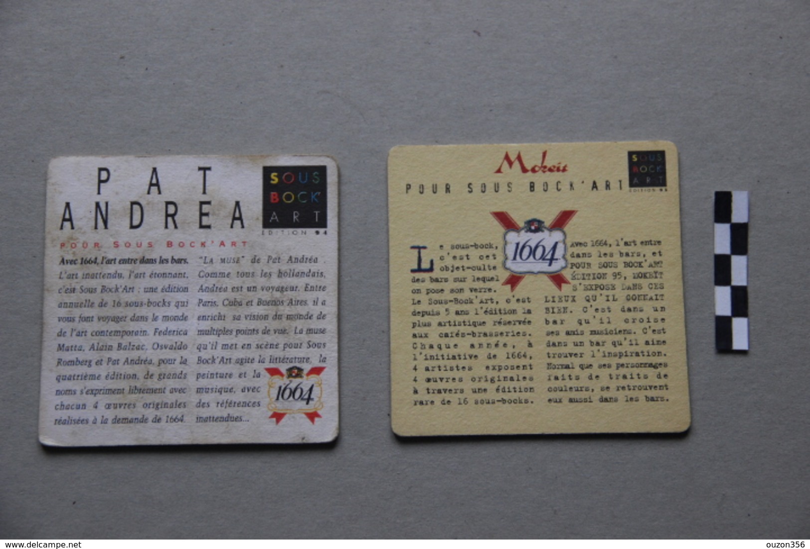 Lot De 2 Sous-bocks : 1664 Sous-bock Art - Beer Mats