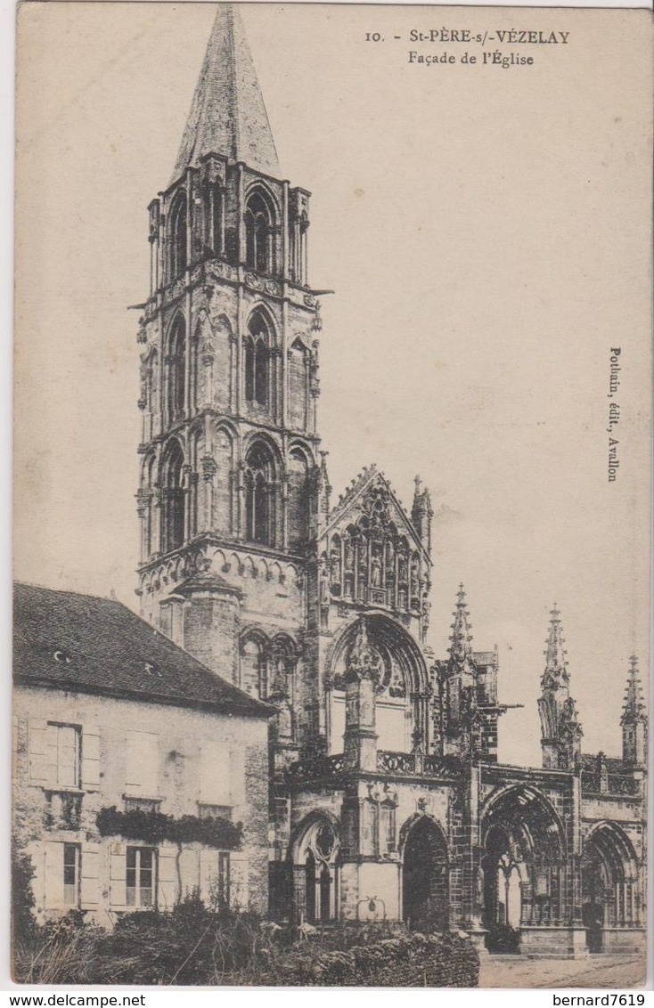 89   Saint Pere Sous Vezelay  L'eglise Facade - Autres & Non Classés