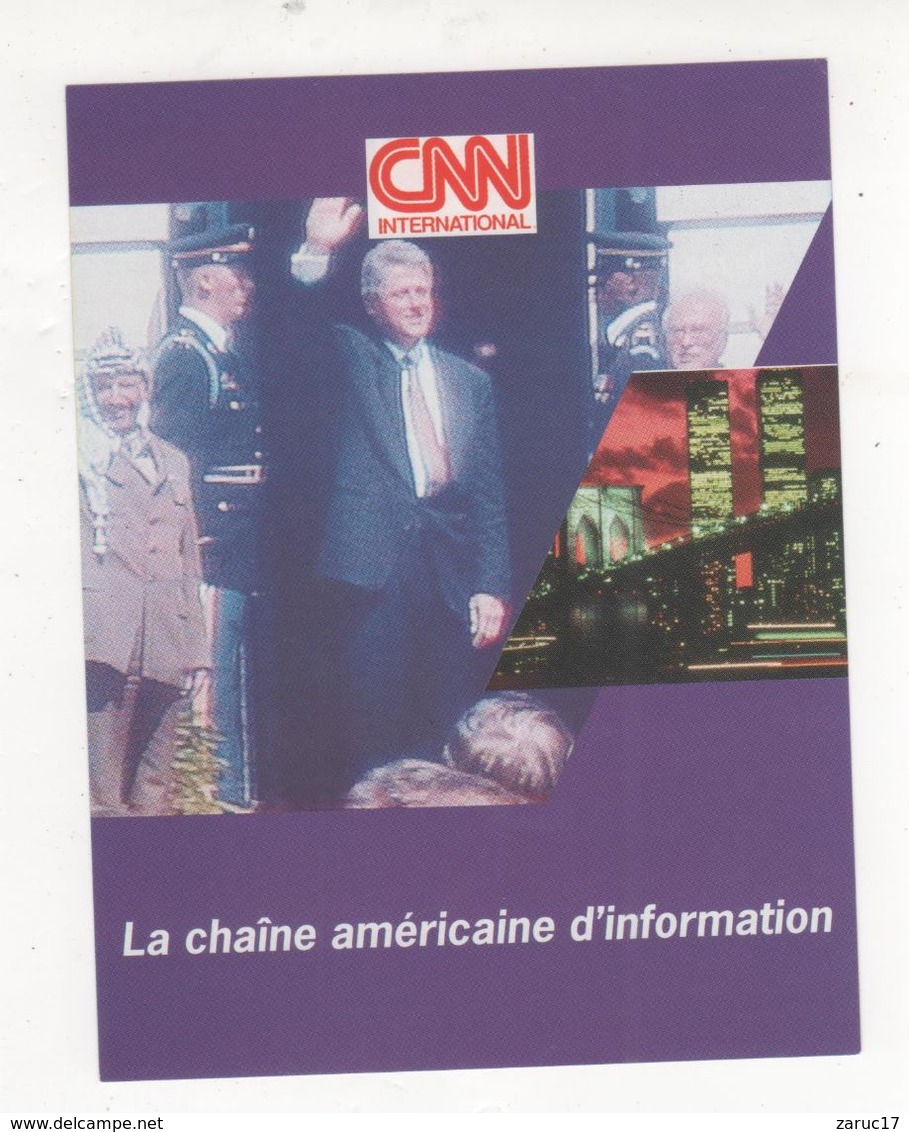 Fiche Publicité FRANCE TELECOM CABLE CHAINE TELEVISION AMERICAINE D INFORMATION CNN - Pubblicitari