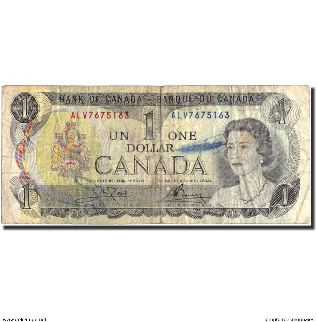 Billet, Canada, 1 Dollar, 1973, 1973, KM:85c, B - Kanada