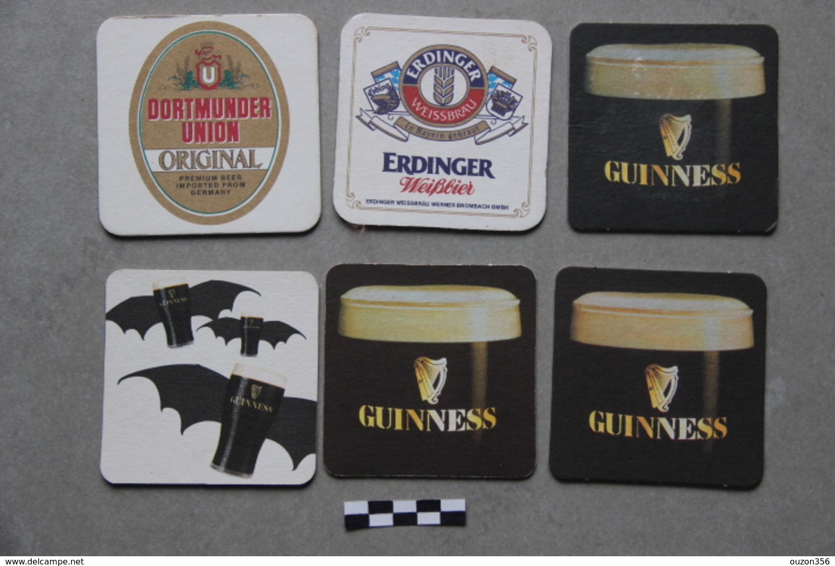 Lot De 6 Sous-bocks : 1 Dortmunder Union, 1 Erdinger, 4 Guinness - Beer Mats