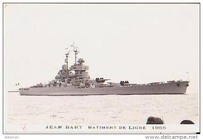 Cuirassé   326       Le Havre. Cuirassé  Bâtiment De Ligne Jean Bart  ( Fleurs De Coins ) - Warships