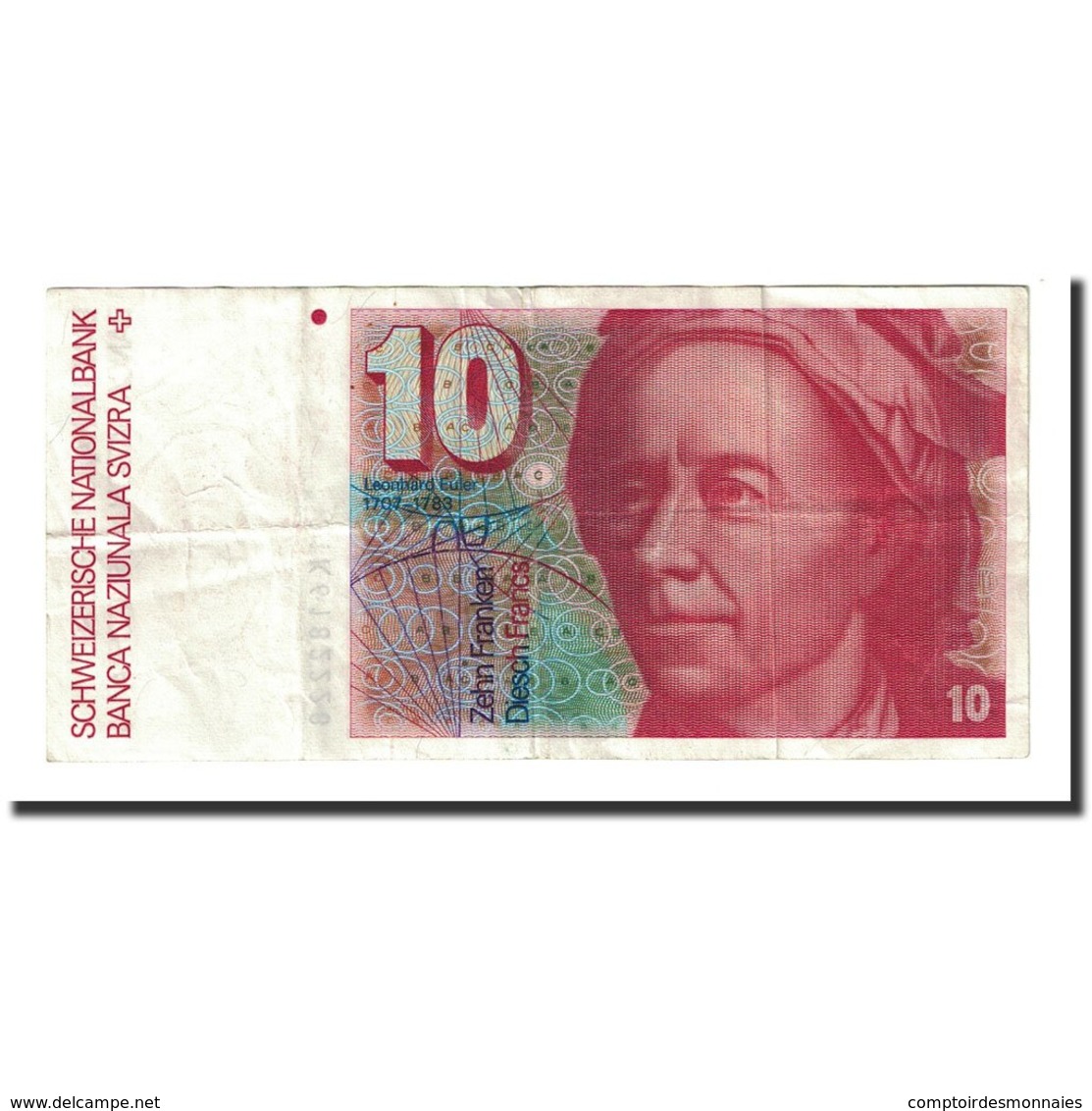 Billet, Suisse, 10 Franken, 1991, KM:53i, TTB - Suisse