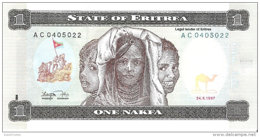 Eritrea - Pick 1 - 1 Nakfa 1997 - Unc - Eritrea