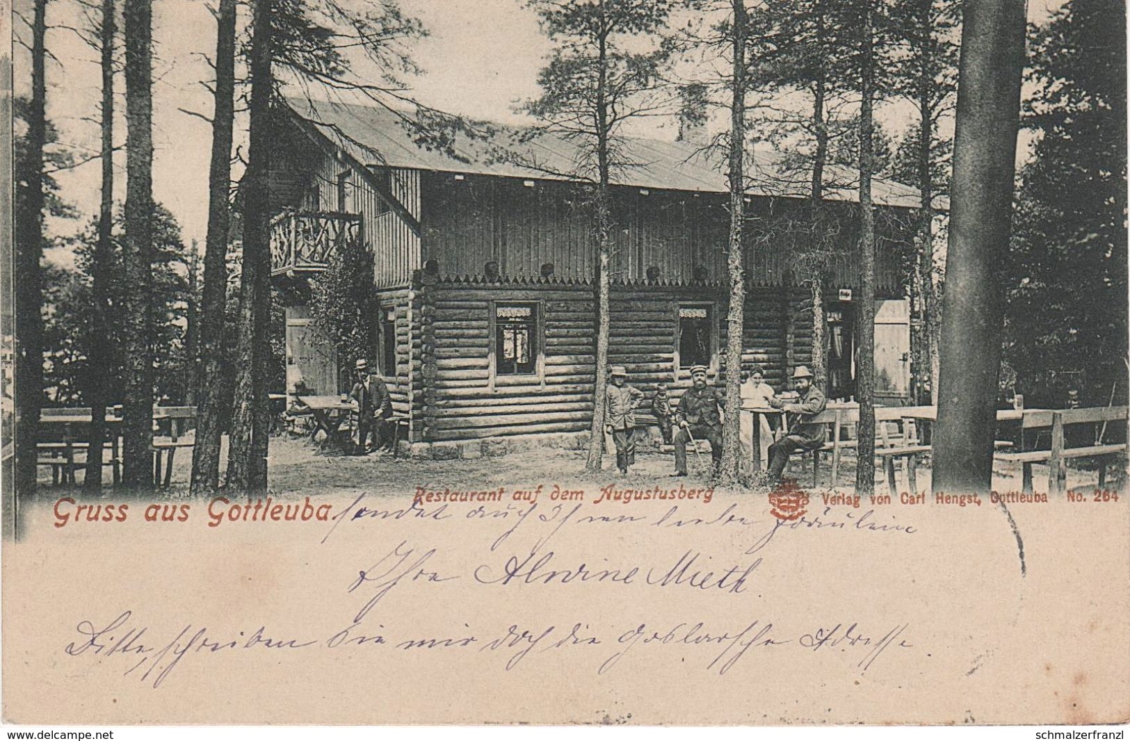 AK Restaurant Gasthof Baude Augustusberg A Gottleuba Berggießhübel Hellendorf Markersbach Oelsen Breitenau Zwiesel Pirna - Bad Gottleuba-Berggiesshuebel