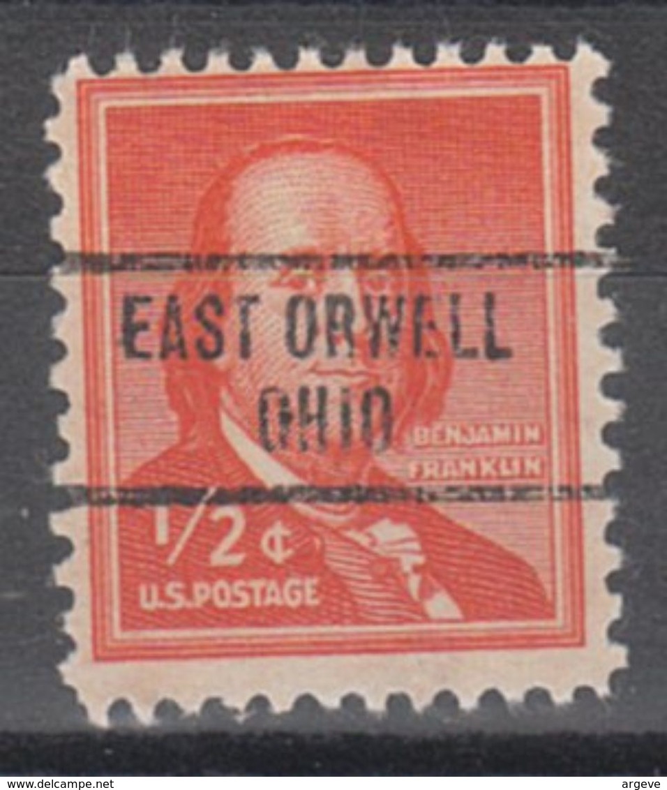 USA Precancel Vorausentwertung Preo, Locals Ohio, East Orwell 734 - Voorafgestempeld